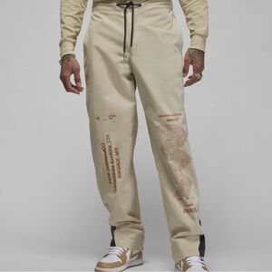 Nike Jordan Flight Heritage Men's Woven Pants Khaki Loose Fit SZ S NWT Ret. $150